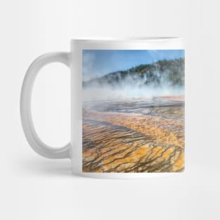 Miniature Forests on the Edge of Grand Prismatic Spring in Yellowstone National Park Mug